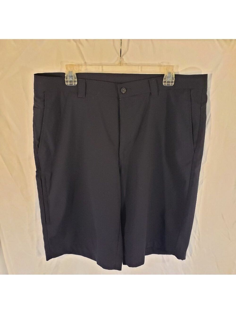 PGA TOUR Men's Stretch Waistband Shorts, 36 - Navy Blue